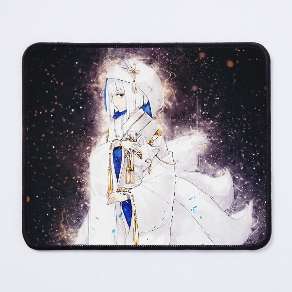 Item preview, Kaga Azur Lane Elegant Kimono Fox Mask Starlight Blue White designed and sold by mildaclairmo.