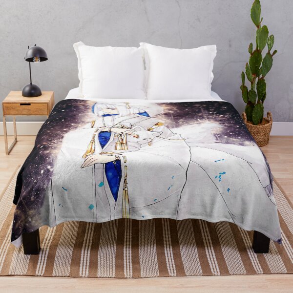 Item preview, Kaga Azur Lane Elegant Kimono Fox Mask Starlight Blue White designed and sold by mildaclairmo.