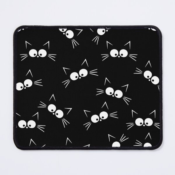 Item preview, Cute Black Cat Pattern designed and sold by ValentinaHramov.