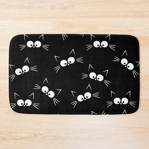 Item preview, Cute Black Cat Pattern designed and sold by ValentinaHramov.