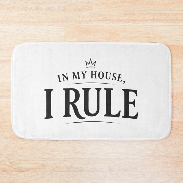 Item preview, In My House I Rule Cozy Minimalist Typography Design designed and sold by LoppiPrintShop.