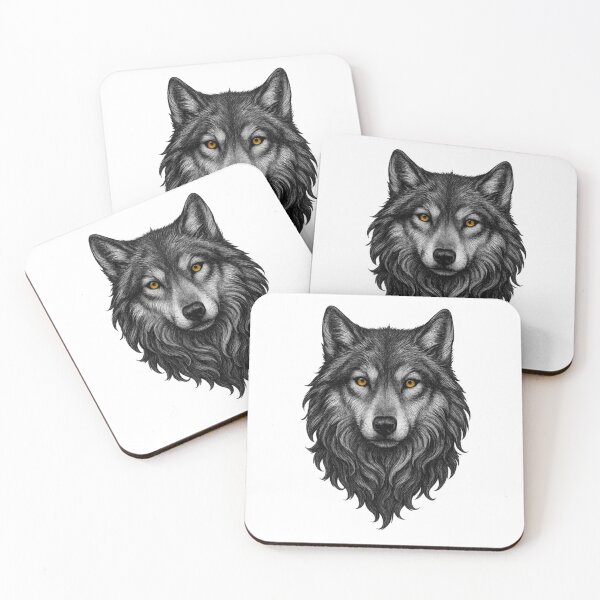 Item preview, Wolf with golden yellow eyes designed and sold by ESSClothing.