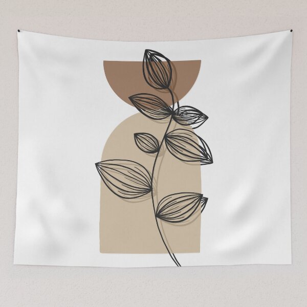 Item preview, Minimal Botanical Leaves – Modern Neutral Art designed and sold by Barelythere2324.