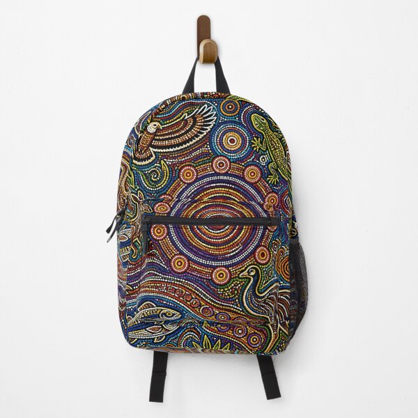 Item preview, Aboriginal Inspired Dot Art - Gyre of Australian Fauna designed and sold by GrinGalore.