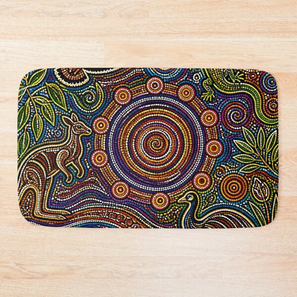 Item preview, Aboriginal Inspired Dot Art - Gyre of Australian Fauna designed and sold by GrinGalore.