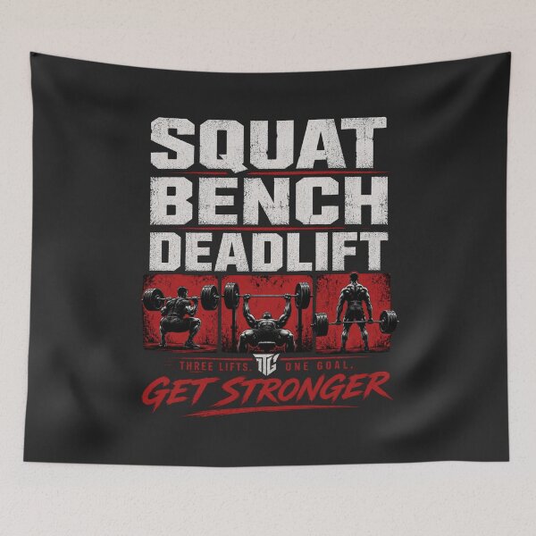 Item preview, Squat Bench Deadlift Powerlifting Gym Strength Design designed and sold by Drip5.
