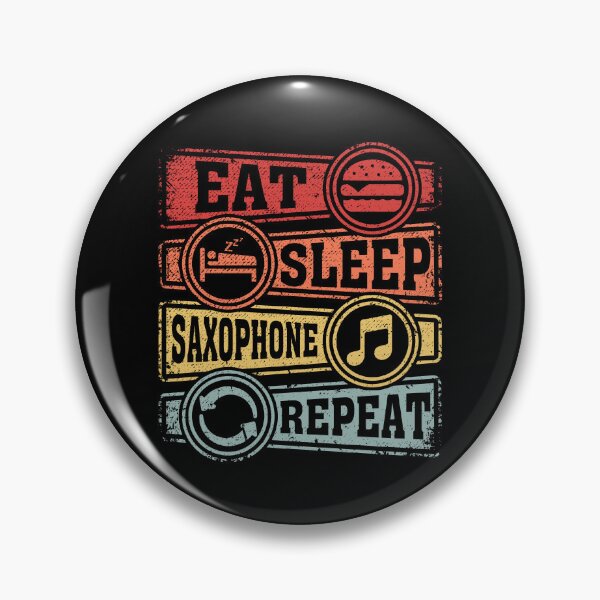 Item preview, Eat Sleep Saxophone Repeat designed and sold by GabbyKash.