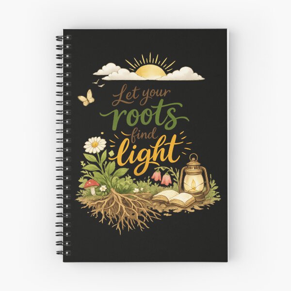 Item preview, Let Your Roots Find Light Cottagecore Botanical Typography Shirt designed and sold by XxZainStylexX.
