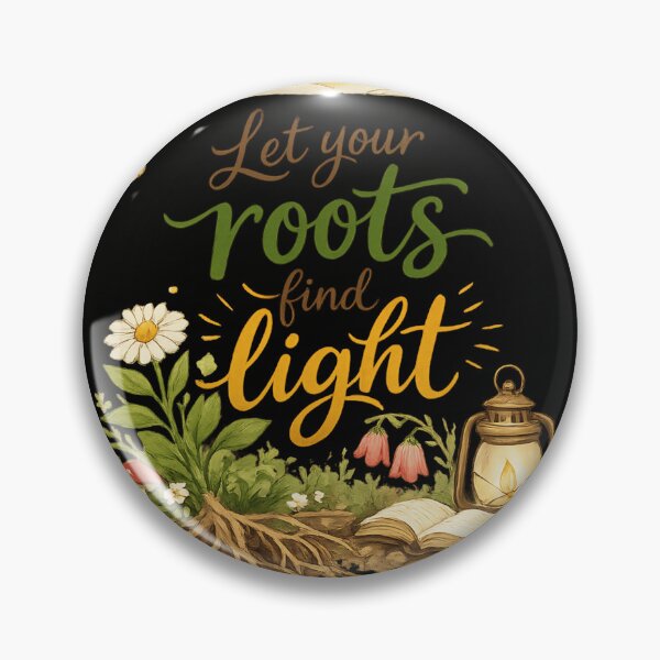 Item preview, Let Your Roots Find Light Cottagecore Botanical Typography Shirt designed and sold by XxZainStylexX.