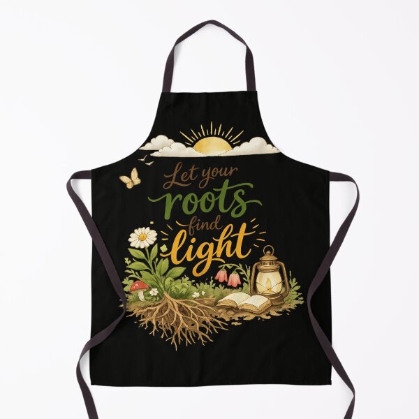 Item preview, Let Your Roots Find Light Cottagecore Botanical Typography Shirt designed and sold by XxZainStylexX.