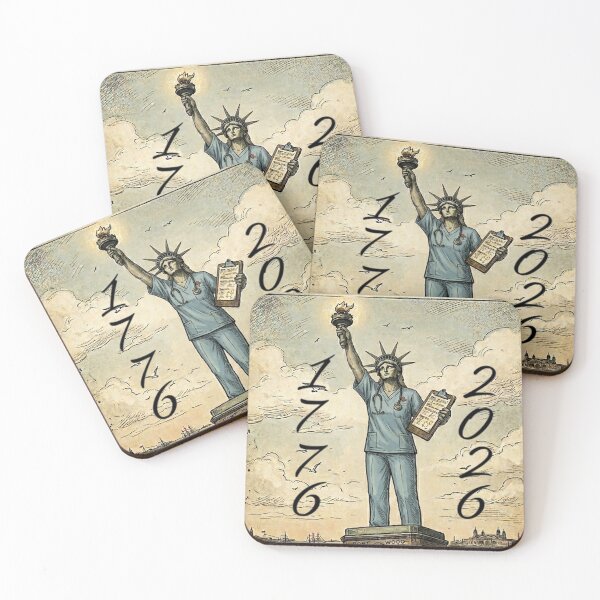 Item preview, Liberty and Healing: American Nurse 250th Anniversary designed and sold by rygenr8.
