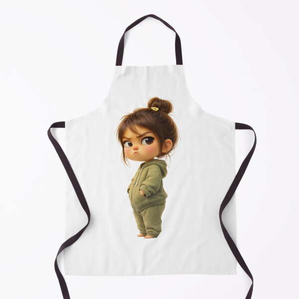 Item preview, Cute Angry Chibi Girl Sticker PNG | Moody Cartoon Character Digital Art designed and sold by ashwin131.