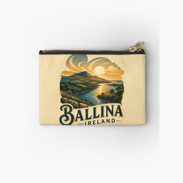 Item preview, Vintage Ballina Ireland Sunset Landscape designed and sold by MythicCotton.