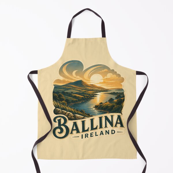 Item preview, Vintage Ballina Ireland Sunset Landscape designed and sold by MythicCotton.