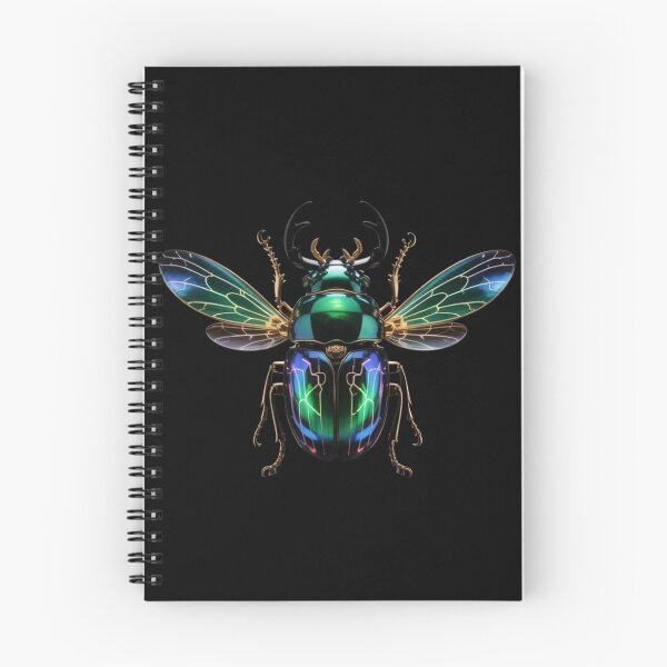 Item preview, Mechanical Emerald & Gold Stag Beetle - Cyber-Jeweled Insect designed and sold by Design_Your_Day.