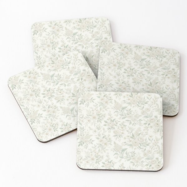 Item preview, Soft Ivory Botanical Elegance designed and sold by ZEYCAT.