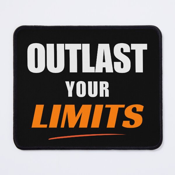 Item preview, Outlast Your Limits Motivational Fitness Typography Design designed and sold by endurothreads.