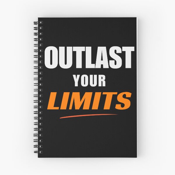 Item preview, Outlast Your Limits Motivational Fitness Typography Design designed and sold by endurothreads.