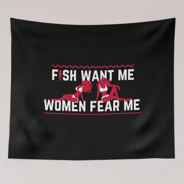 Item preview, Vintage Fish Want Me Women Fear Me designed and sold by EdificaturasArt.