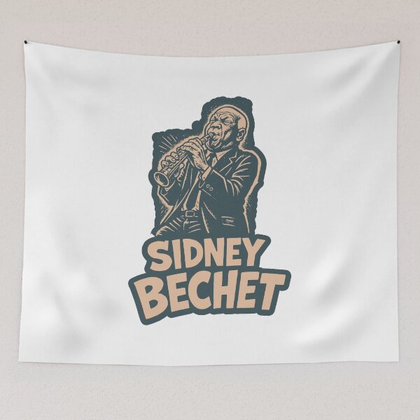 Item preview, Sidney Bechet New Orleans Jazz Nocturne designed and sold by Boogosh.