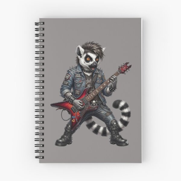 Item preview, Rock Lemur – Punk Guitar Animal Design designed and sold by Dogandesighn.