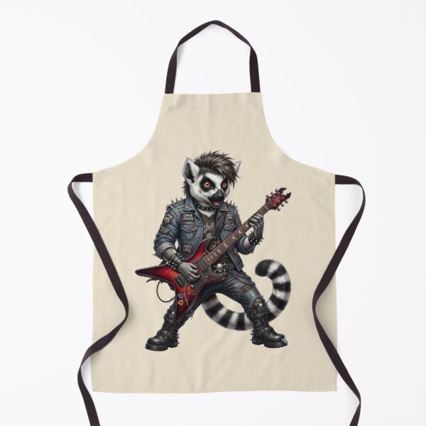 Item preview, Rock Lemur – Punk Guitar Animal Design designed and sold by Dogandesighn.