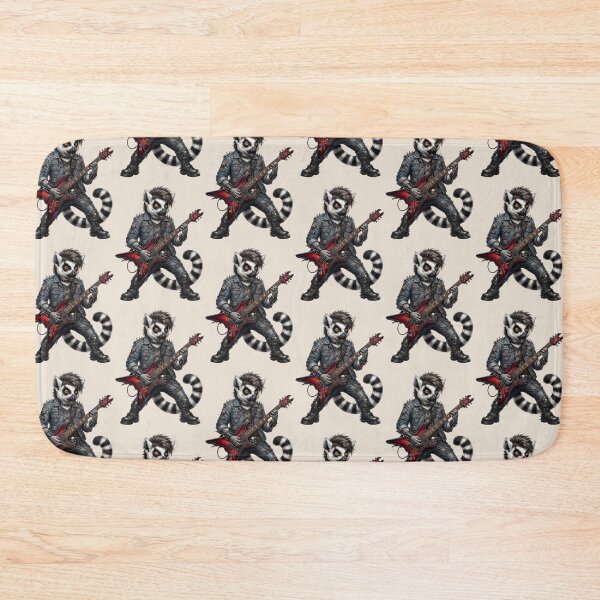 Item preview, Rock Lemur – Punk Guitar Animal Design designed and sold by Dogandesighn.