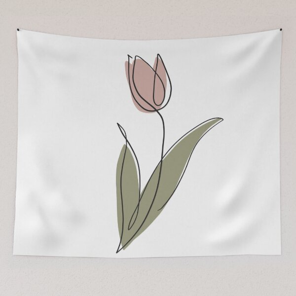 Item preview, Minimal Tulip Line Art  designed and sold by Barelythere2324.
