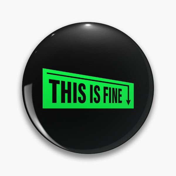 Item preview, This Is Fine. Funny Stock Market Gift for Traders designed and sold by BRINGOO.