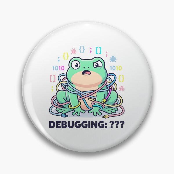 Item preview, Confused Programmer Frog - Debugging Spaghetti Code designed and sold by Urben Loop.