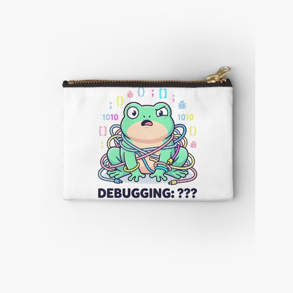 Item preview, Confused Programmer Frog - Debugging Spaghetti Code designed and sold by Urben Loop.
