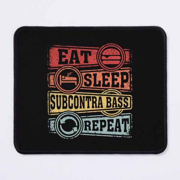 Item preview, Eat Sleep Subcontra bass Repeat designed and sold by GabbyKash.
