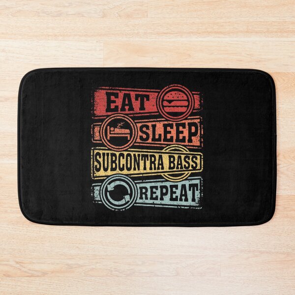 Item preview, Eat Sleep Subcontra bass Repeat designed and sold by GabbyKash.