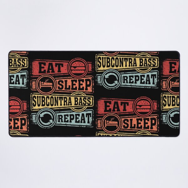 Item preview, Eat Sleep Subcontra bass Repeat designed and sold by GabbyKash.