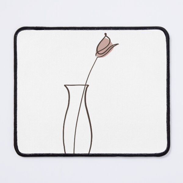 Item preview, Minimal Rose In Vase designed and sold by Barelythere2324.