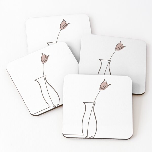 Item preview, Minimal Rose In Vase designed and sold by Barelythere2324.