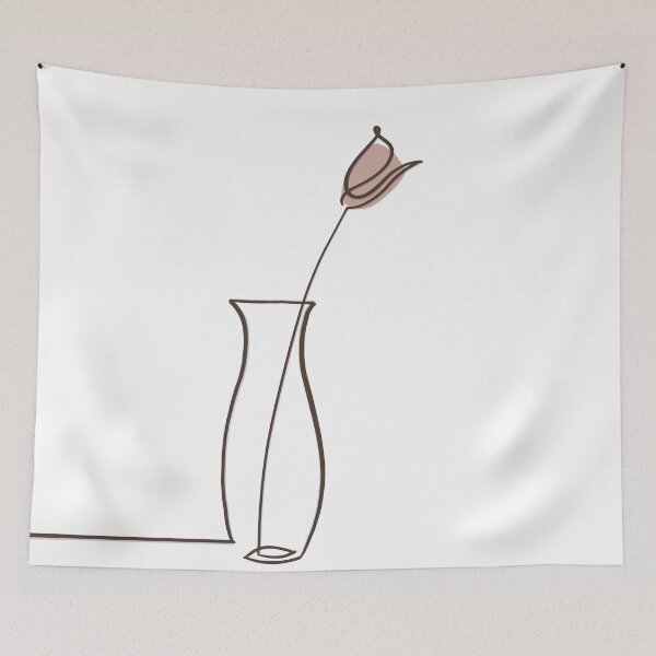 Item preview, Minimal Rose In Vase designed and sold by Barelythere2324.