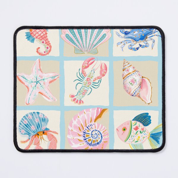 Item preview, Coastal Collection — Pastel Ocean Creatures Art  designed and sold by ChasingRabbit05.