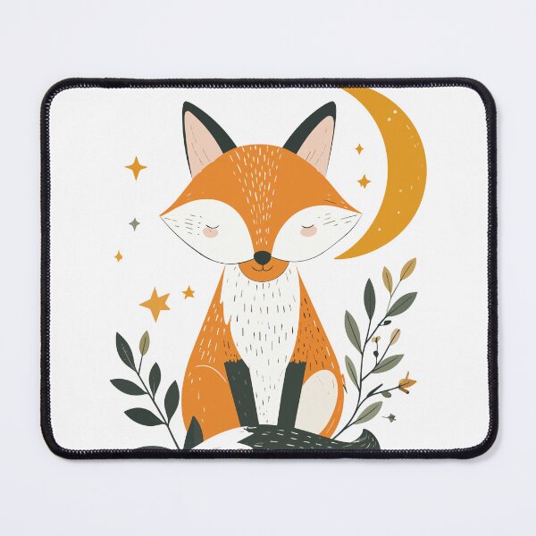 Item preview, Celestial Red Fox with Crescent Moon and Stars Wall Art designed and sold by BestChoiceService.