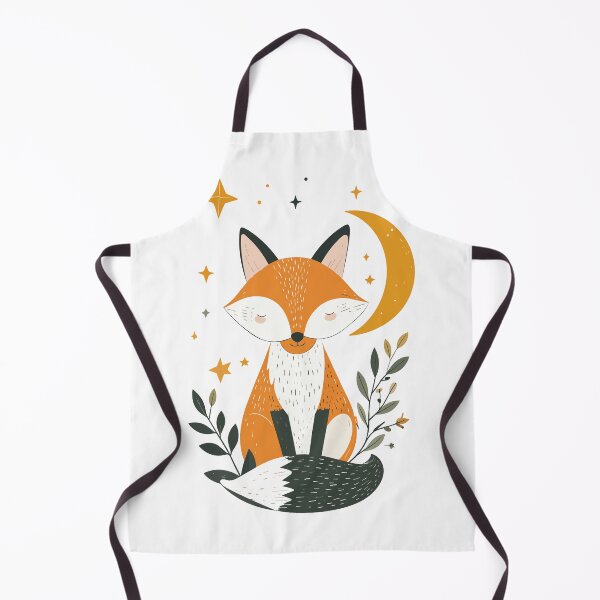 Item preview, Celestial Red Fox with Crescent Moon and Stars Wall Art designed and sold by BestChoiceService.