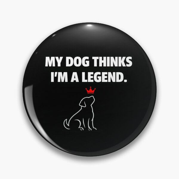 Item preview, My Dog Thinks I’m a Legend – Funny Dog Lover Minimalist T‑Shirt designed and sold by Timeless Junction.