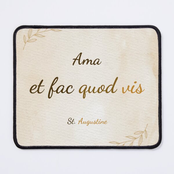 Item preview, Love and Do What You Will - St. Augustine Quote Minimalist Art designed and sold by Très Joli Brothers.