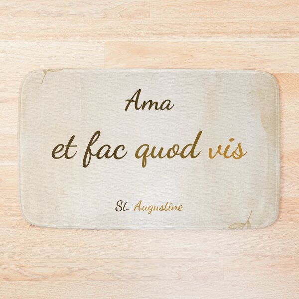 Item preview, Love and Do What You Will - St. Augustine Quote Minimalist Art designed and sold by Très Joli Brothers.