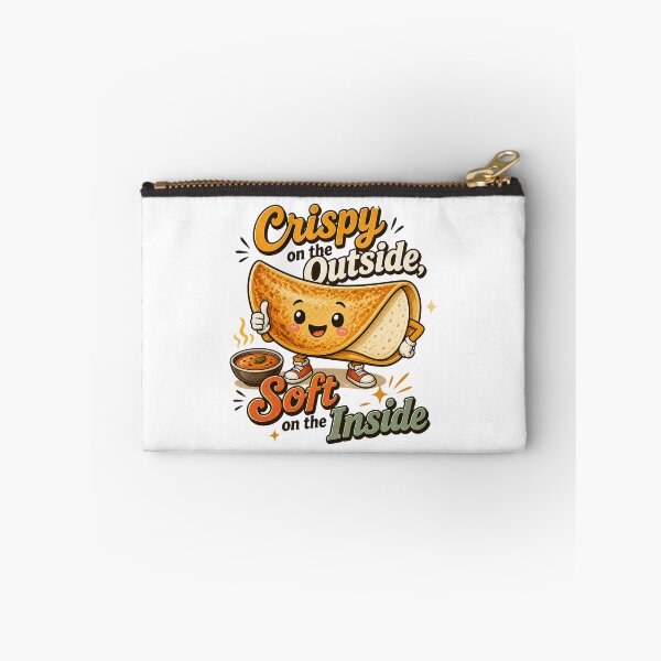 Item preview, Crispy on the Outside Soft on the Inside – Cute Dosa Cartoon Design | South Indian Food Lover designed and sold by Globalcitytees.