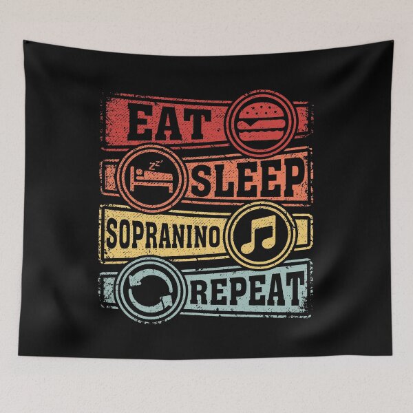 Item preview, Eat Sleep Sopranino Repeat designed and sold by GabbyKash.