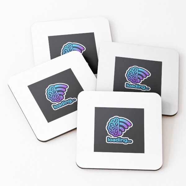 Item preview,  Neon Brain Loading WiFi Cyberpunk Glowing Sticker designed and sold by Ink1322.