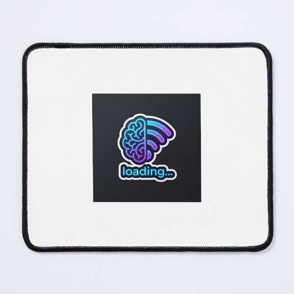 Item preview,  Neon Brain Loading WiFi Cyberpunk Glowing Sticker designed and sold by Ink1322.