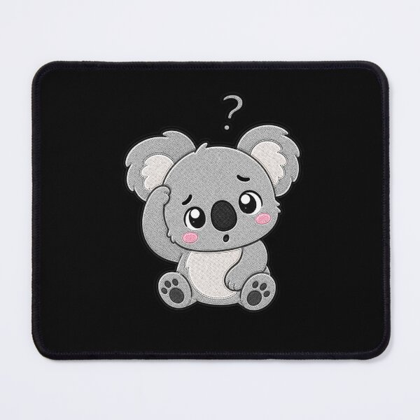 Item preview, Cute Confused Koala Kawaii Embroidery Patch Design designed and sold by ColorSplash123.