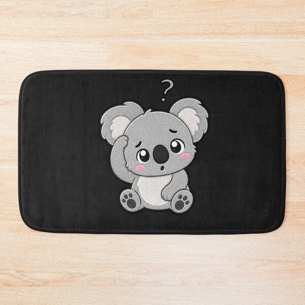 Item preview, Cute Confused Koala Kawaii Embroidery Patch Design designed and sold by ColorSplash123.