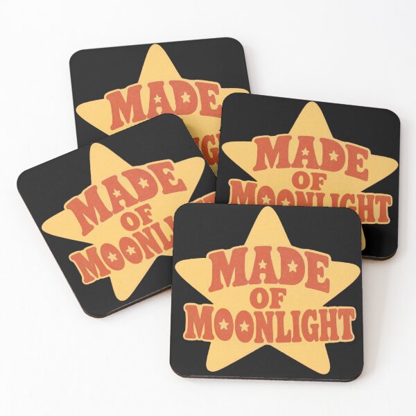 Item preview, Made Of Moonlight Retro Star Celestial Aesthetic Print designed and sold by Notecrea.